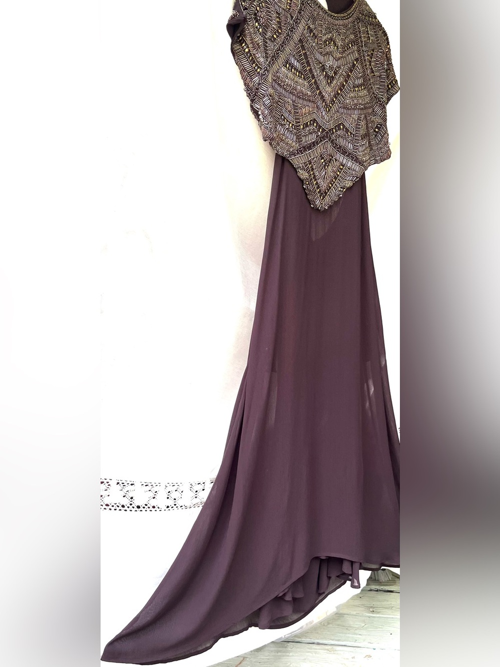 Zara 🔥 Beaded Embroidery Top Dress Backless Limited Edition STUNNER Small - Picture 12 of 16
